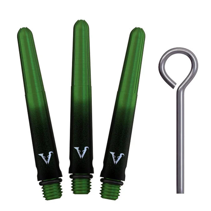 VIPER - VIPERLOCK - BLACK & GREEN - INCLUDES 'O' RINGS & PIN - AIRCRAFT GRADE ALUMINIUM STEMS