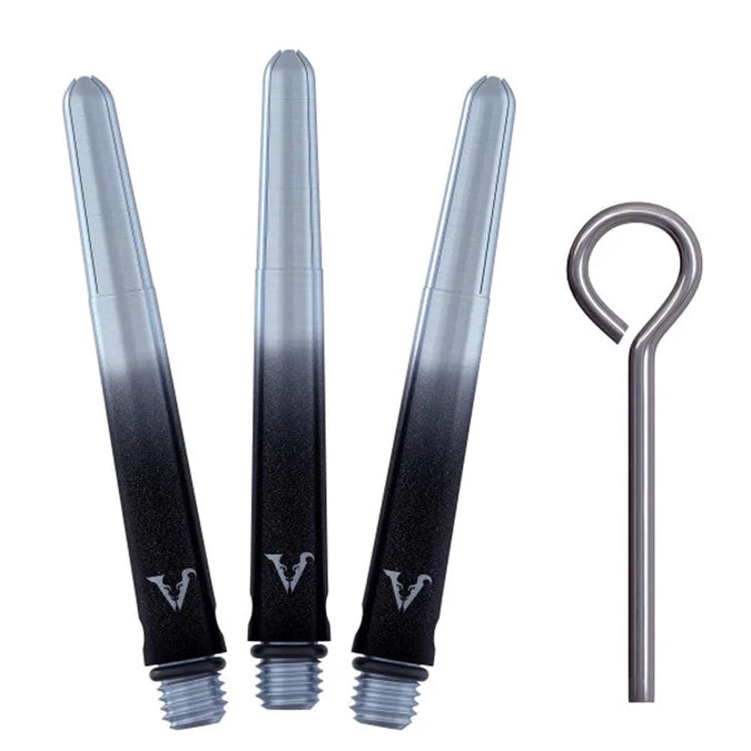 VIPER - VIPERLOCK - BLACK & SILVER - INCLUDES 'O' RINGS & PIN - AIRCRAFT GRADE ALUMINIUM STEMS