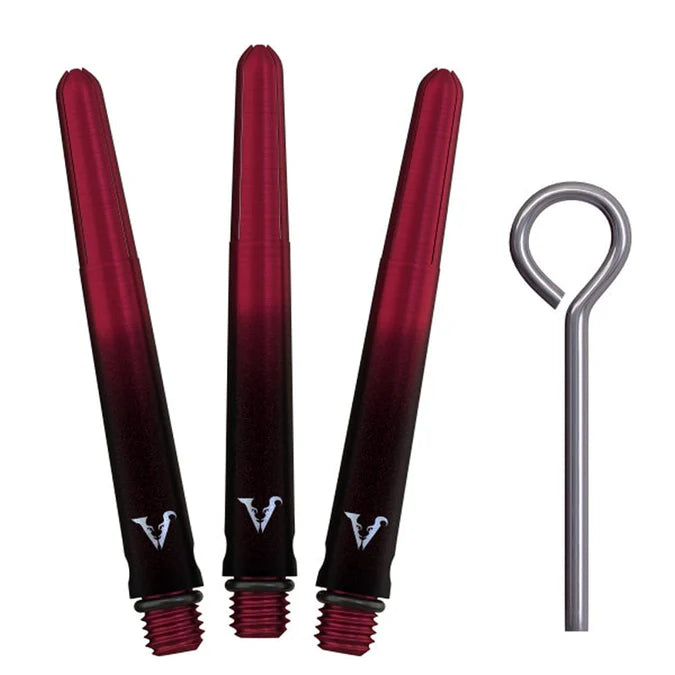 VIPER - VIPERLOCK - BLACK & RED - INCLUDES 'O' RINGS & PIN - AIRCRAFT GRADE ALUMINIUM STEMS