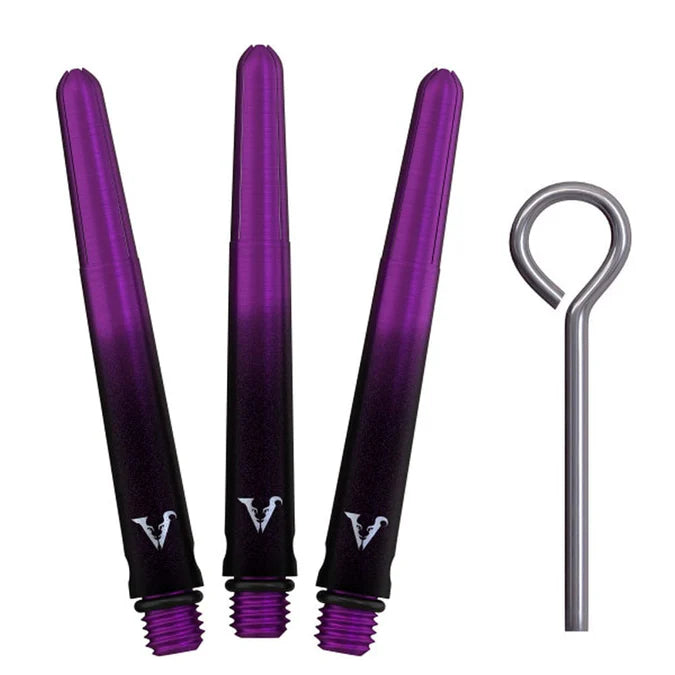 VIPER - VIPERLOCK - BLACK & PURPLE - INCLUDES 'O' RINGS & PIN - AIRCRAFT GRADE ALUMINIUM STEMS