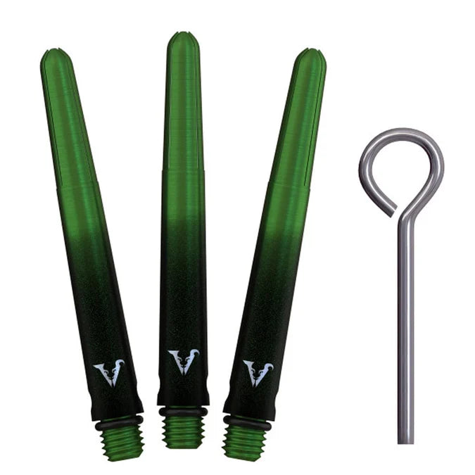 VIPER - VIPERLOCK - BLACK & GREEN - INCLUDES 'O' RINGS & PIN - AIRCRAFT GRADE ALUMINIUM STEMS