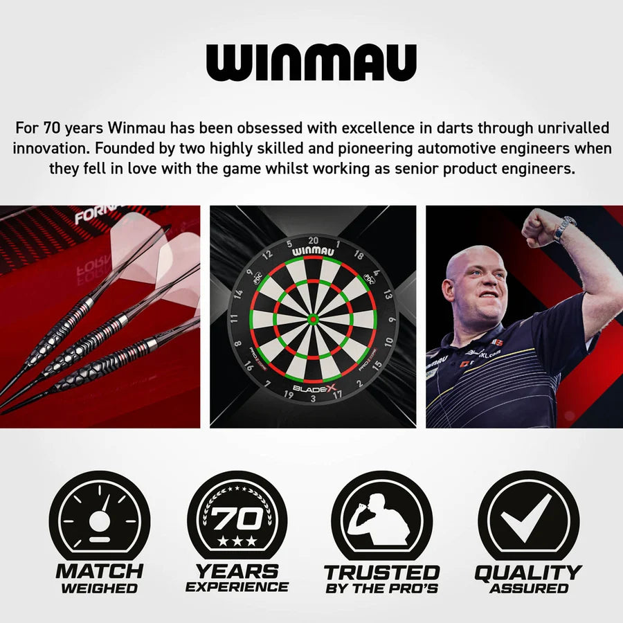 WINMAU - FORNAX - TORPEDO - SWITCH POINT DARTS - 90% - 23g/25g