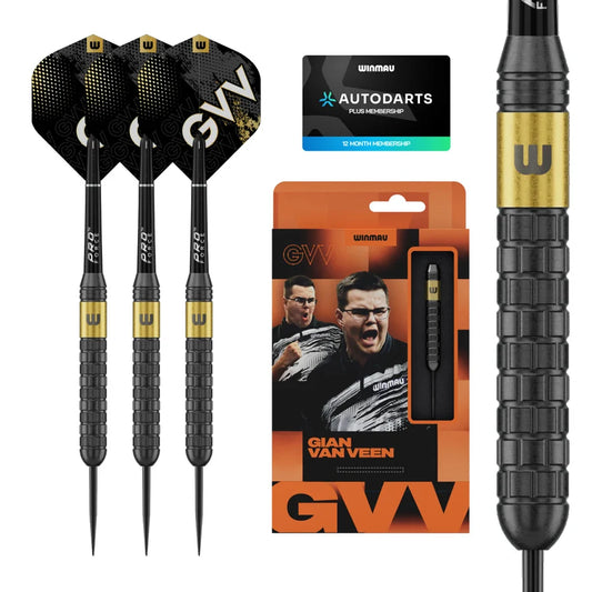 WINMAU - GIAN VAN VEEN - GVV - CORE - BRASS DARTS - STANDARD POINTS - 21g