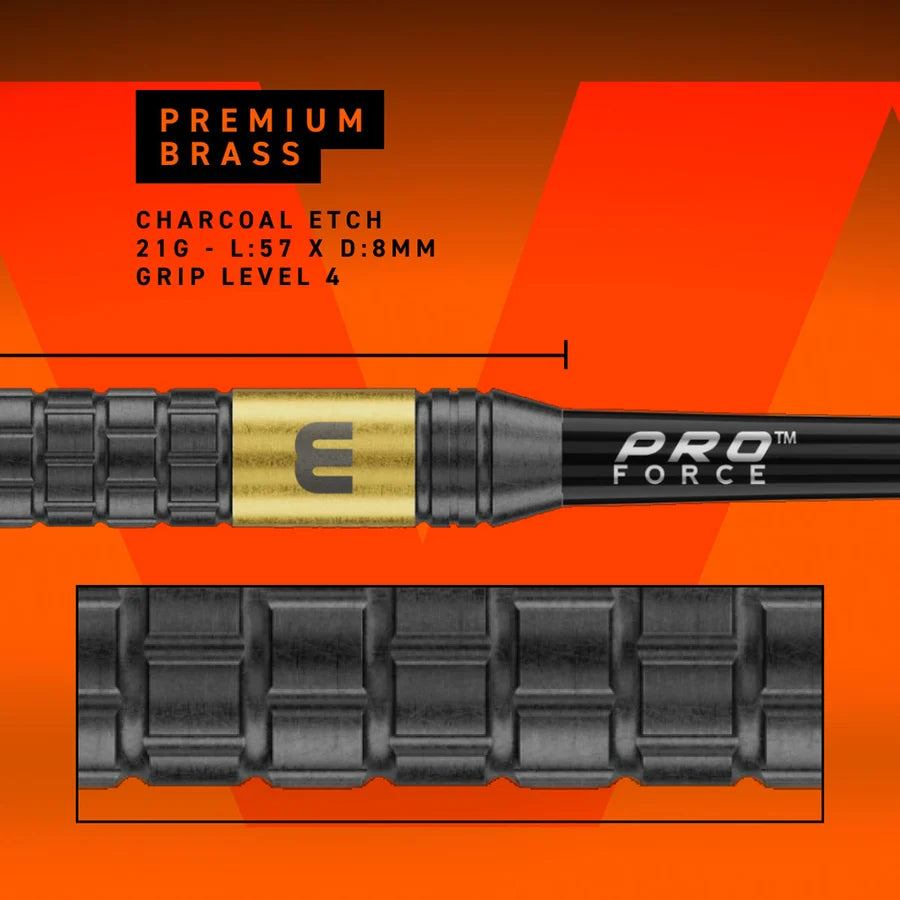 WINMAU - GIAN VAN VEEN - GVV - CORE - BRASS DARTS - STANDARD POINTS - 21g