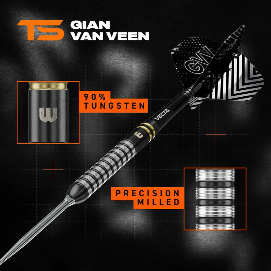 WINMAU - GIAN VAN VEEN - TS - GVV - SWITCH POINT DARTS - 23g/25g/25g