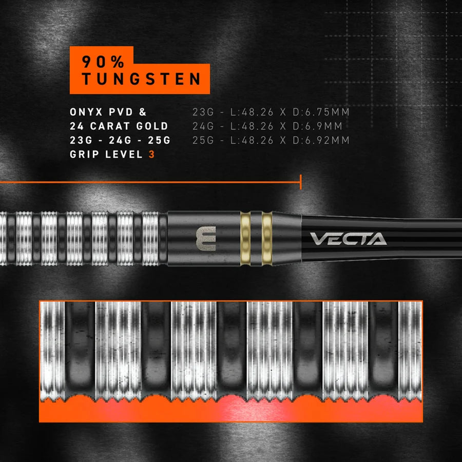 WINMAU - GIAN VAN VEEN - TS - GVV - SWITCH POINT DARTS - 23g/25g/25g