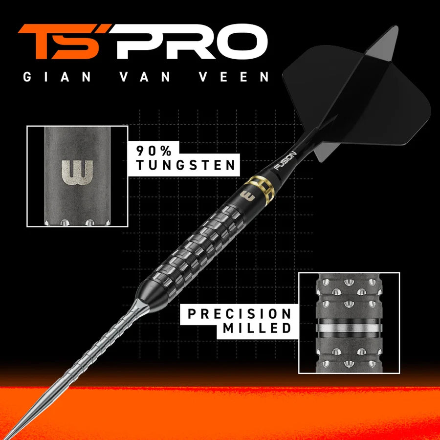 WINMAU - GIAN VAN VEEN - TS PRO - GVV - SWITCH POINT DARTS - 21g/22g/23g