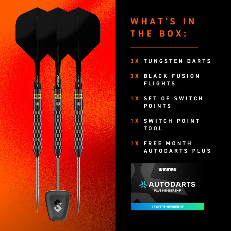 WINMAU - GIAN VAN VEEN - TS PRO - GVV - SWITCH POINT DARTS - 21g/22g/23g