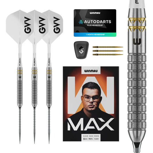 WINMAU - GIAN VAN VEEN - W MAX - GVV- SWITCH POINT DARTS - 22g/23g/24g
