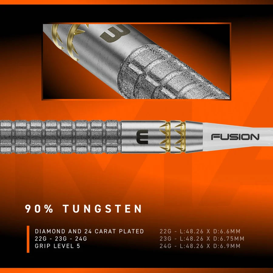 WINMAU - GIAN VAN VEEN - W MAX - GVV- SWITCH POINT DARTS - 22g/23g/24g