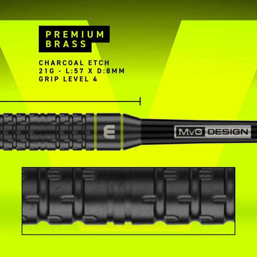 WINMAU - MICHAEL VAN GERWEN - MVG - CORE - BRASS DARTS - STANDARD POINTS - 21g