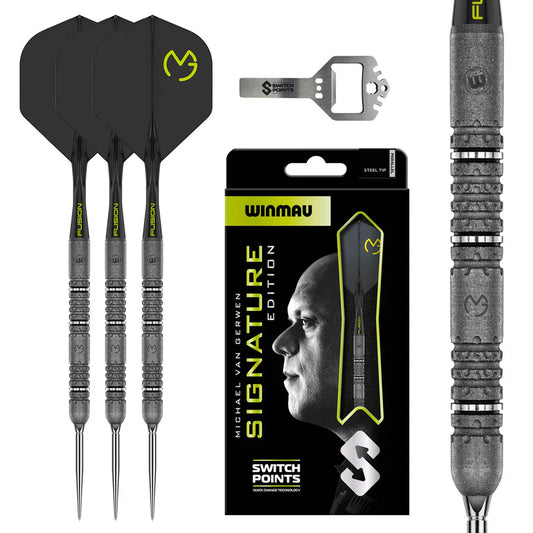 WINMAU - MICHAEL VAN GERWEN - SIGNATURE EDITION - MVG - SWITCH POINT DARTS - 22g/23g/24g