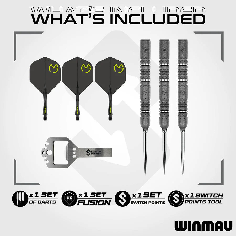WINMAU - MICHAEL VAN GERWEN - SIGNATURE EDITION - MVG - SWITCH POINT DARTS - 22g/23g/24g