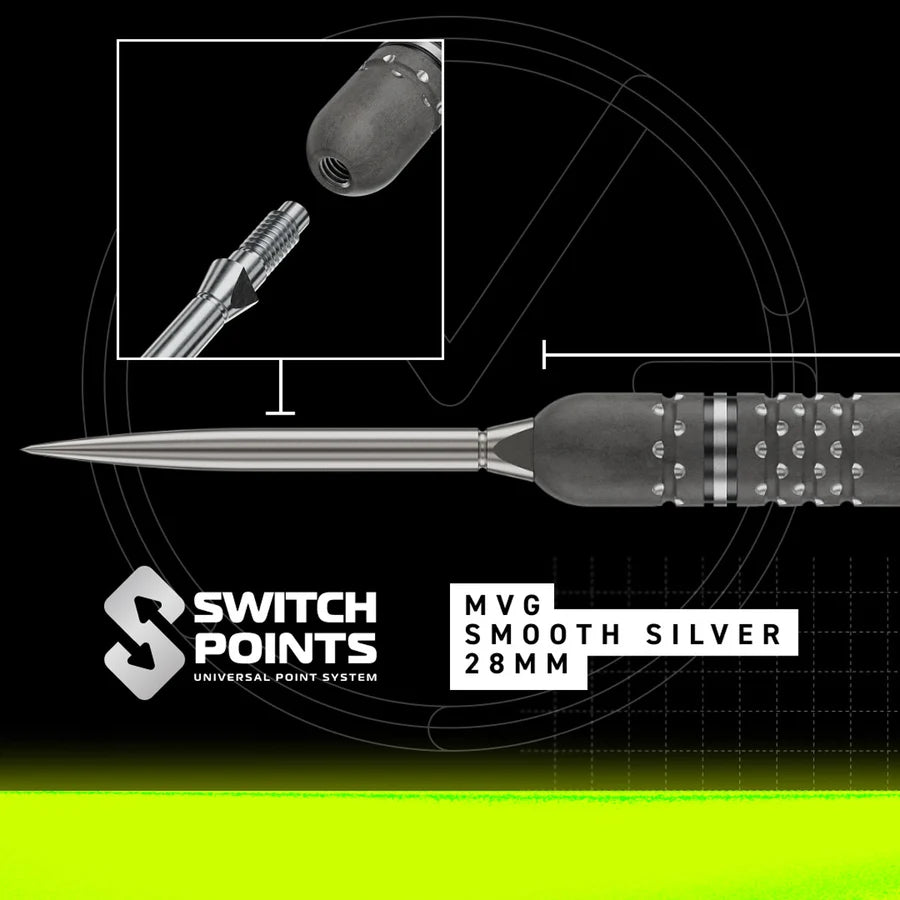 WINMAU - MICHAEL VAN GERWEN - TS PRO - MVG - SWITCH POINT DARTS - 23g/24g/25g