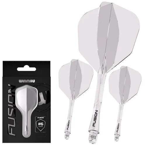 WINMAU - WINMAU FUSION - CLEAR - STANDARD (No.6) - INTEGRATED FLIGHTS - CLEAR