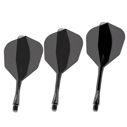 WINMAU - WINMAU FUSION - BLACK - STANDARD (No.6) - INTEGRATED FLIGHTS - BLACK