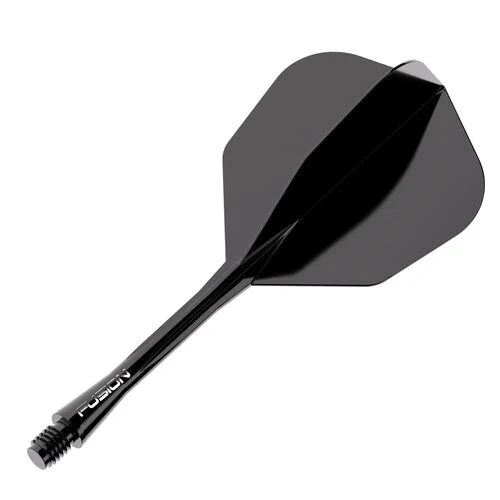 WINMAU - WINMAU FUSION - BLACK - STANDARD (No.6) - INTEGRATED FLIGHTS - BLACK