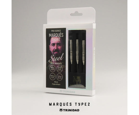 TRINIDAD - PRO SERIES - JOSE MARQUES - MARQUES TYPE 2 - STEEL TIP DARTS 90% - 19g